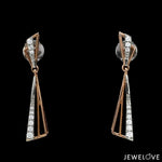 Load image into Gallery viewer, Evara Platinum Rose Gold Diamond Necklace Set for Women JL PT NE 342  Earrings-only-VVS-GH Jewelove.US
