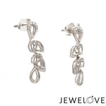 Load image into Gallery viewer, Platinum Evara Diamond Necklace &amp; Earrings Set JL PT NE 341   Jewelove.US

