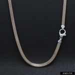 Load image into Gallery viewer, 4mm Platinum + 18K Rose Gold Double Side Chain for Men JL PT CH 1419
