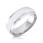 Load image into Gallery viewer, Elegant Platinum Love Bands with Matte Finish JL PT 529  Men-s-Ring-only Jewelove.US
