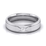 Load image into Gallery viewer, Elegant Platinum Love Bands with Matte Finish JL PT 529  Women-s-band-only Jewelove.US
