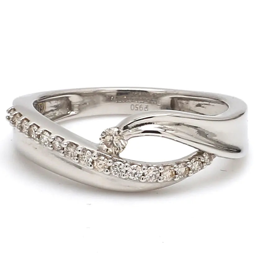 Elegant Platinum Ring with Diamonds by Jewelove JL PT 508   Jewelove