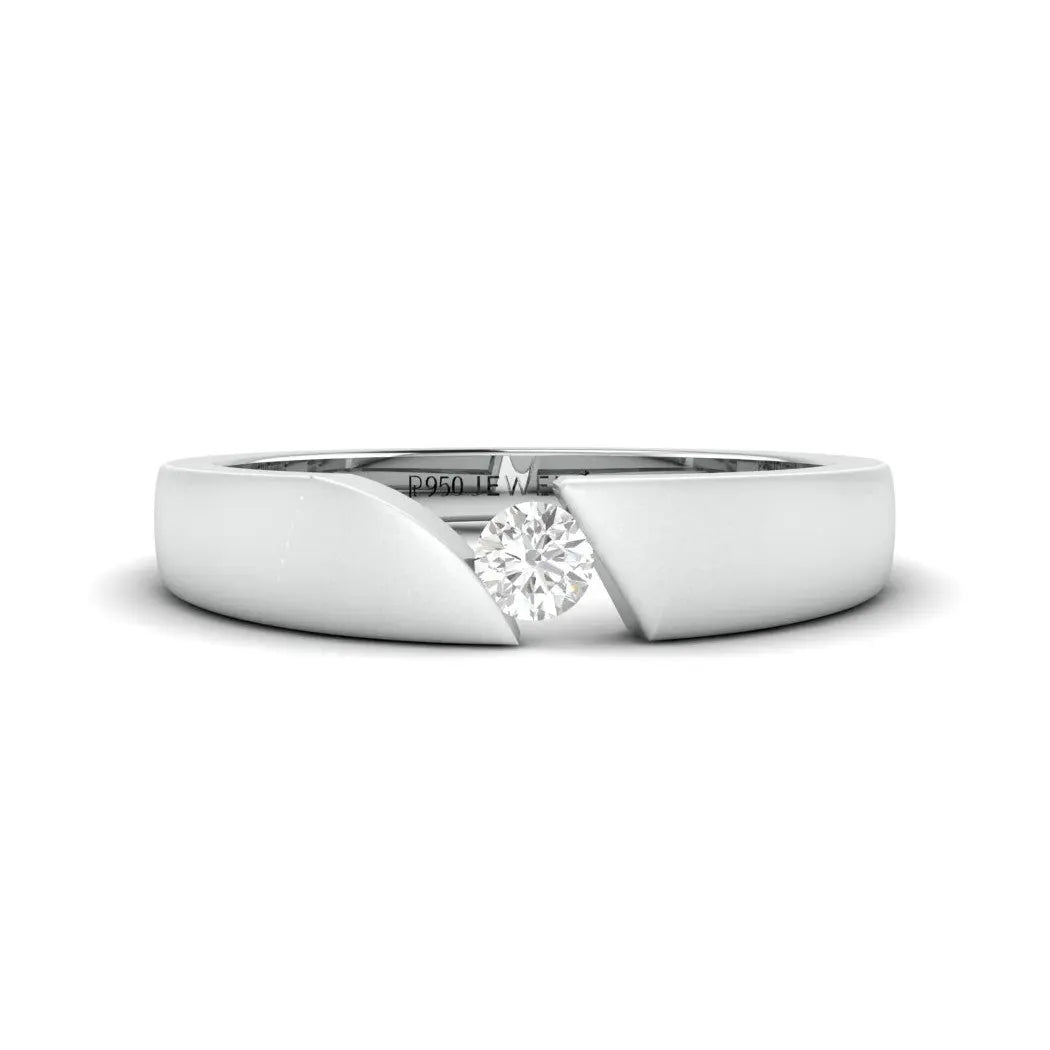 Single diamond ring for male sales