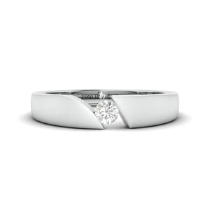Elegant Single Diamond Ring for Men JL PT 578   Jewelove.US