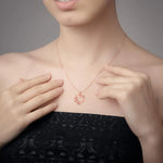 Load image into Gallery viewer, Entangled Hearts Plain Platinum Pendant JL PT P 8233   Jewelove.US
