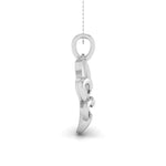 Load image into Gallery viewer, Entangled Hearts Plain Platinum Pendant JL PT P 8233   Jewelove.US
