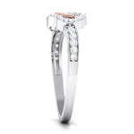 Load image into Gallery viewer, Entangled Hearts Platinum Ring with Diamonds for Women JL PT 552   Jewelove.US
