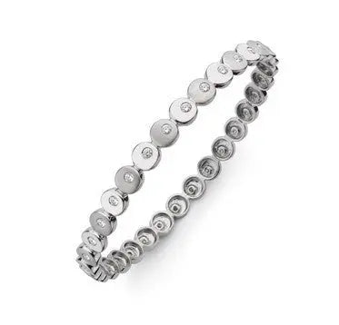 Eternal Circle of Love Platinum Bracelet with Diamonds SJ PTB 108   Jewelove