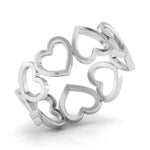 Load image into Gallery viewer, Eternity of Hearts Plain Platinum Ring JL PT 551 for Women   Jewelove.US
