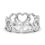 Load image into Gallery viewer, Eternity of Hearts Plain Platinum Ring JL PT 551 for Women   Jewelove.US
