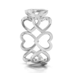 Load image into Gallery viewer, Eternity of Hearts Plain Platinum Ring JL PT 551 for Women   Jewelove.US
