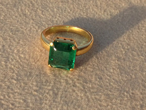 Exceptional Natural Emerald Ring SJ R 652   Jewelove