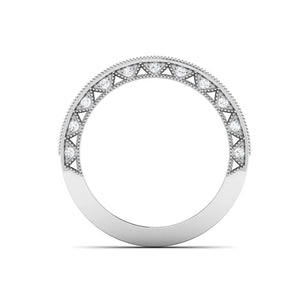 Exquisite Half Eternity Platinum Ring with Diamonds JL PT 443   Jewelove