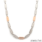 Load image into Gallery viewer, Platinum + Rose Gold Chain for Men JL PT CH 1301   Jewelove.US
