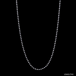 Platinum Chain with Diamond Cut Balls JL PT 748