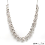 Load image into Gallery viewer, Platinum Evara Diamond Necklace &amp; Earrings Set JL PT NE 341   Jewelove.US
