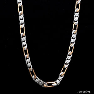 Two-tone Platinum Chain for Men JL PT CH 1070   Jewelove.US