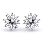 Load image into Gallery viewer, Flower Designer Platinum Diamond Earrings JL PT E MST 23   Jewelove.US
