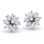 Load image into Gallery viewer, Flower Designer Platinum Diamond Earrings JL PT E MST 23   Jewelove.US
