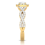 Load image into Gallery viewer, 1-Carat Solitaire Halo Diamond Twisted Shank 18K Yellow Gold Ring JL AU G 101Y-C   Jewelove.US

