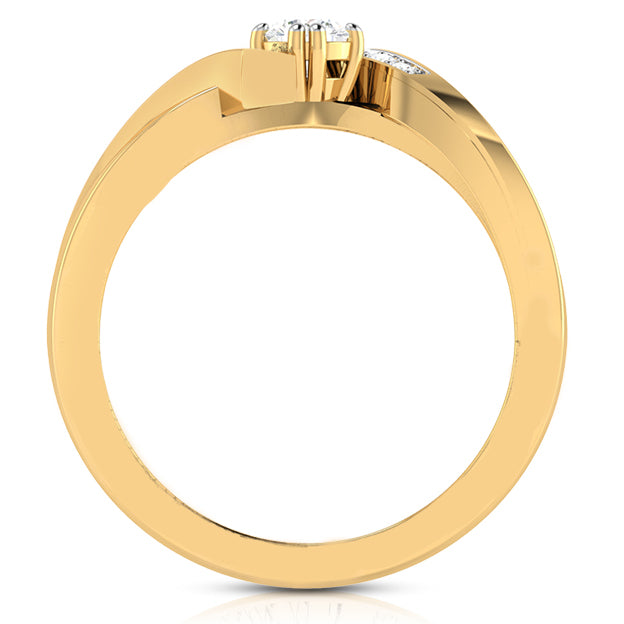 70-Pointer Solitaire Diamond Designer Yellow Gold Solitaire Ring JL AU G 104Y-B   Jewelove.US