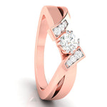 Load image into Gallery viewer, 1-Carat Solitaire Diamond Designer Rose Gold Solitaire Ring JL AU G 104R-C   Jewelove.US
