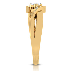 30-Pointer Solitaire Diamond Designer Yellow Gold Solitaire Ring JL AU G 104Y   Jewelove.US