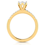 Load image into Gallery viewer, 30-Pointer Solitaire Diamond Shank Yellow Gold Ring JL AU G 105Y   Jewelove.US
