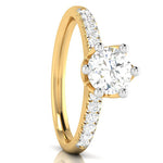 Load image into Gallery viewer, 30-Pointer Solitaire Diamond Shank Yellow Gold Ring JL AU G 105Y   Jewelove.US
