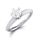 Load image into Gallery viewer, 70-Pointer Flowery Platinum Lab Grown Solitaire Engagement Ring JL PT LG G 106-B   Jewelove.US
