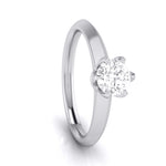 Load image into Gallery viewer, 2-Carat Flowery Platinum Lab Grown Solitaire Engagement Ring JL PT LG G 106-E   Jewelove.US
