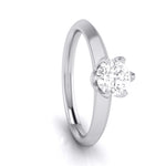 Load image into Gallery viewer, 70-Pointer Flowery Platinum Lab Grown Solitaire Engagement Ring JL PT LG G 106-B   Jewelove.US
