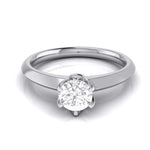 Load image into Gallery viewer, 70-Pointer Flowery Platinum Lab Grown Solitaire Engagement Ring JL PT LG G 106-B   Jewelove.US

