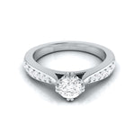 Load image into Gallery viewer, Beautiful Hidden Hearts 2-Carat Lab Grown Solitaire Accent Diamonds Platinum Engagement Ring JL PT LG G 107-E   Jewelove.US
