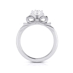 Load image into Gallery viewer, 1-Carat Lab Grown Solitaire Designer Bow Platinum Ring JL PT LG G 108-C   Jewelove.US
