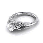 Load image into Gallery viewer, 50-Pointer Lab Grown Solitaire Designer Bow Platinum Ring JL PT LG G 108-A   Jewelove.US
