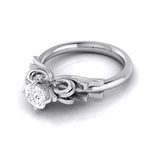 Load image into Gallery viewer, 1-Carat Lab Grown Solitaire Designer Bow Platinum Ring JL PT LG G 108-C   Jewelove.US
