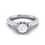 Load image into Gallery viewer, 50-Pointer Lab Grown Solitaire Diamond Shank Platinum Ring JL PT LG G 109
