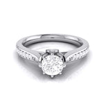 Load image into Gallery viewer, 70-Pointer Lab Grown Solitaire Diamond Shank Platinum Ring JL PT LG G 109-A
