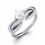 Load image into Gallery viewer, 1-Carat Designer Platinum Solitaire Engagement Ring for Women JL PT G 112-D   Jewelove.US
