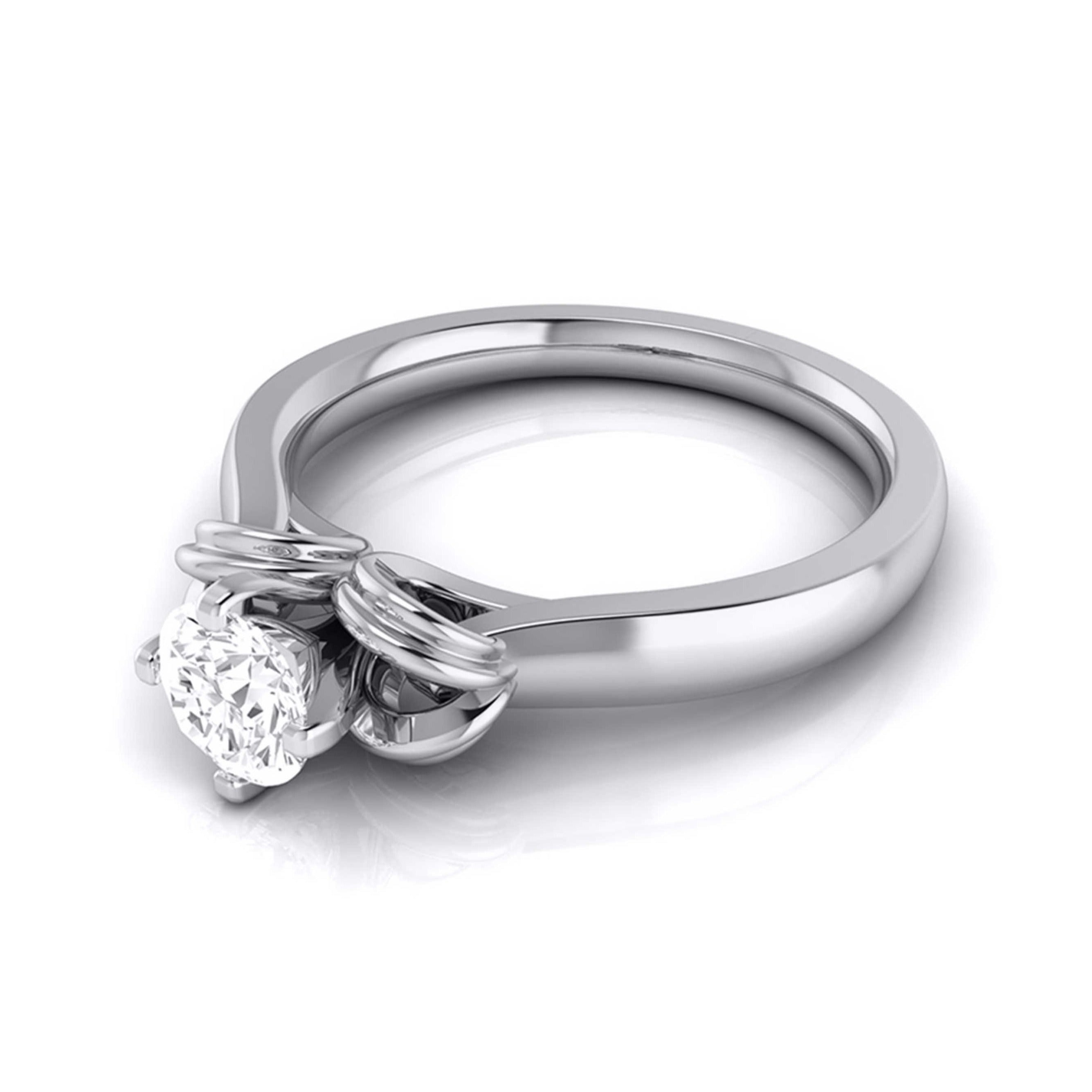 1-Carat Solitaire Platinum Ring for Women JL PT G 114-C   Jewelove.US