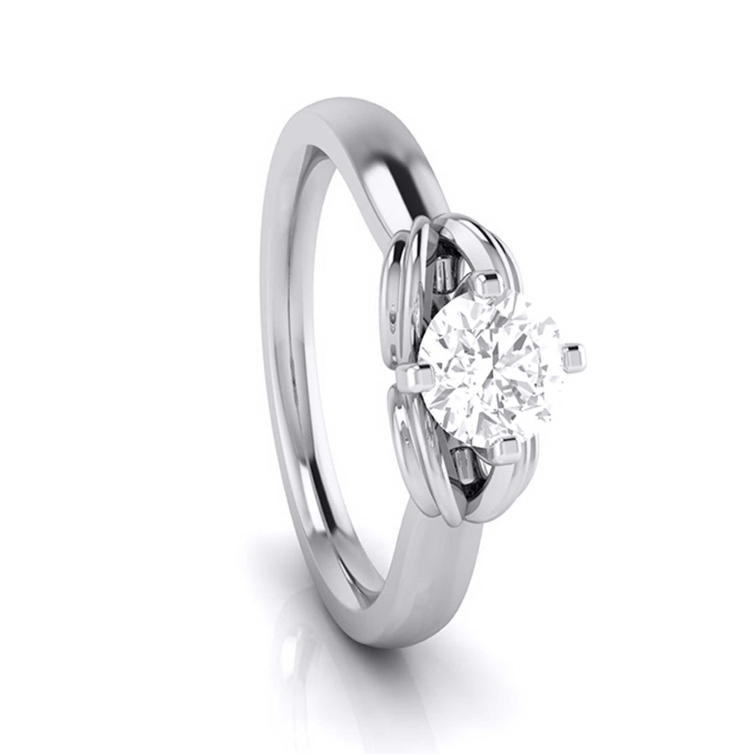 1-Carat Solitaire Platinum Ring for Women JL PT G 114-C   Jewelove.US