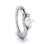 Load image into Gallery viewer, 50-Pointer Lab Grown Solitaire Platinum Ring for Women JL PT LG G-114-A   Jewelove.US
