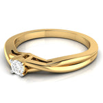 Load image into Gallery viewer, 20-Pointer Single Diamond Twisted Shank 18K Yellow Gold Ring JL AU G 115Y-A   Jewelove.US

