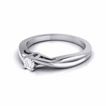 Load image into Gallery viewer, 20-Pointer Platinum Solitaire Ring - Shank with a Twist JL PT G 115-A   Jewelove.US
