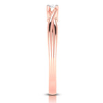 Load image into Gallery viewer, 20-Pointer Single Diamond Twisted Shank 18K Rose Gold Ring JL AU G 115R-A   Jewelove.US
