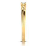 Load image into Gallery viewer, 10-Pointer Single Diamond Twisted Shank 18K Yellow Gold Ring JL AU G 115Y   Jewelove.US
