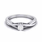 Load image into Gallery viewer, 20-Pointer Platinum Solitaire Ring - Shank with a Twist JL PT G 115-A   Jewelove.US
