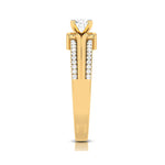 Load image into Gallery viewer, 70-Pointer Solitaire with 2-Row Diamond Shank 18K Yellow Gold Ring JL AU G 116Y-B   Jewelove.US
