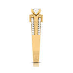 Load image into Gallery viewer, 2-Carat Lab Grown Solitaire with 2-Row Diamond Shank 18K Yellow Gold Ring JL AU LG G-116Y-E   Jewelove.US
